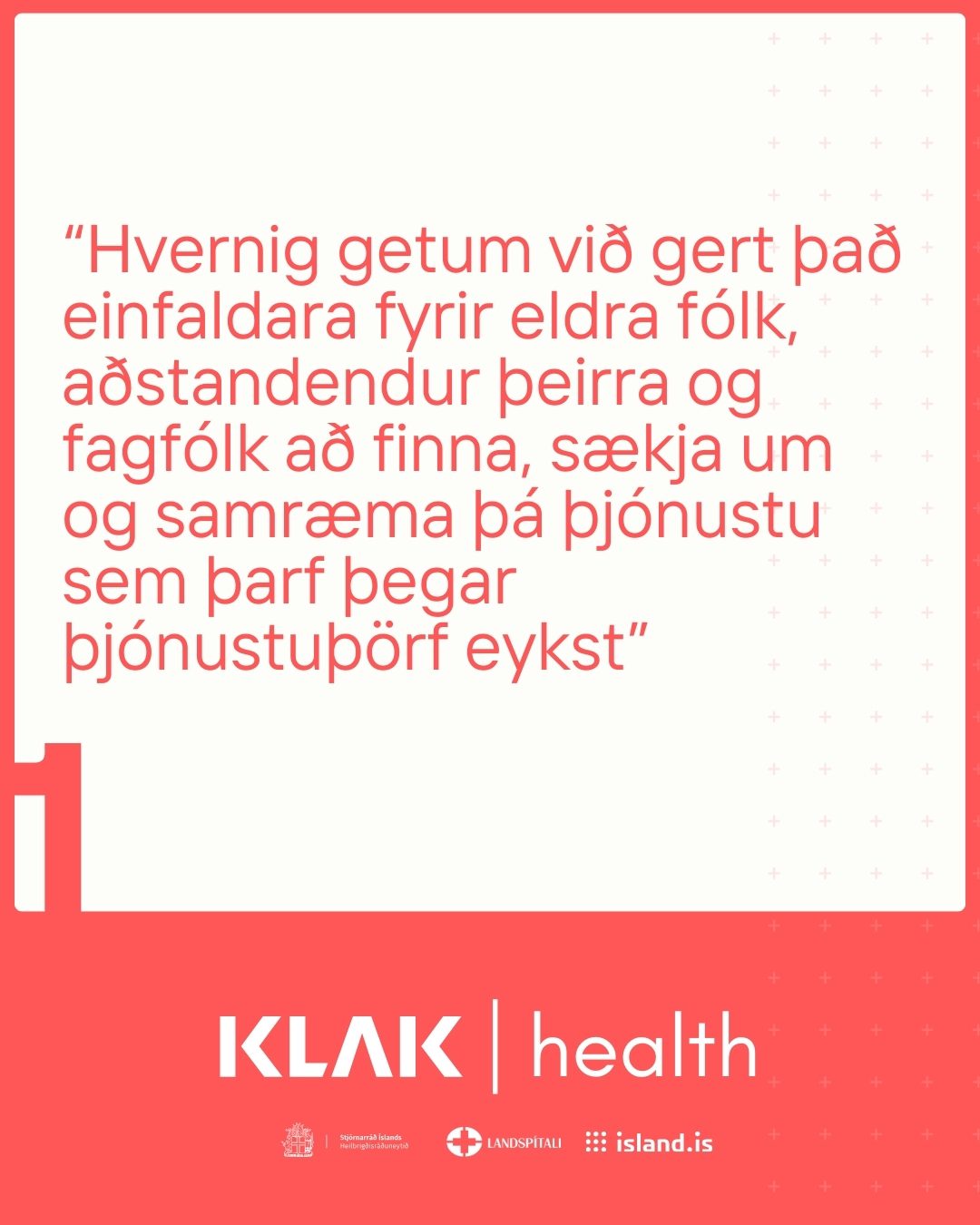 Áskorun 1 | Landspítali